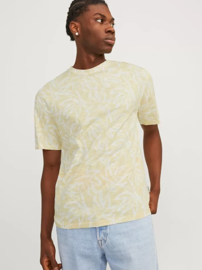 JACK & JONES T-shirts | All Over Print Crew neck T-shirt