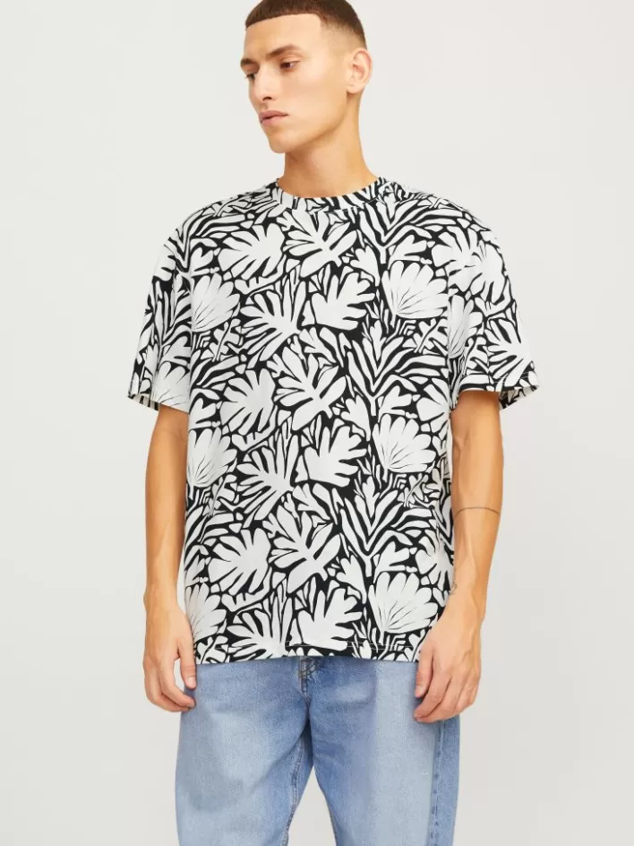 JACK & JONES T-shirts | All Over Print Crew neck T-shirt