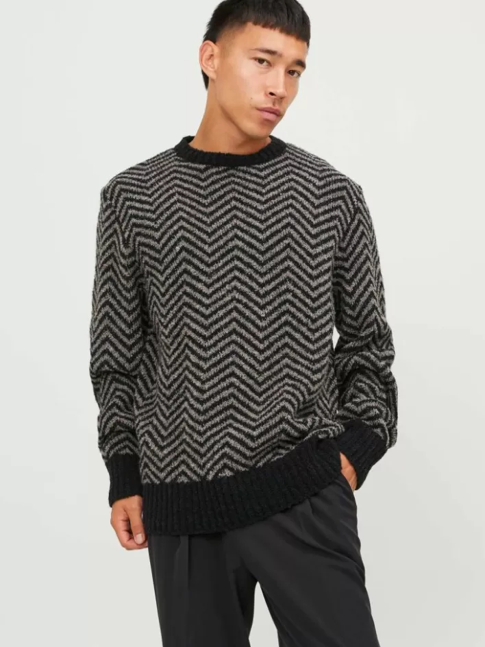 JACK & JONES Knitwear | All Over Print Knitted pullover