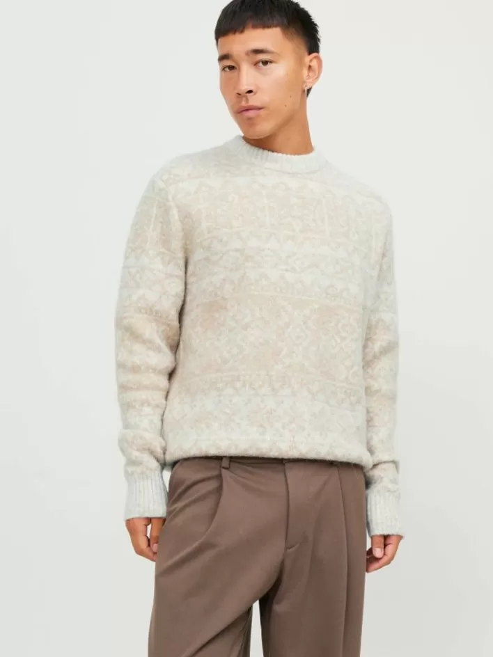 JACK & JONES Knitwear | All Over Print Knitted pullover