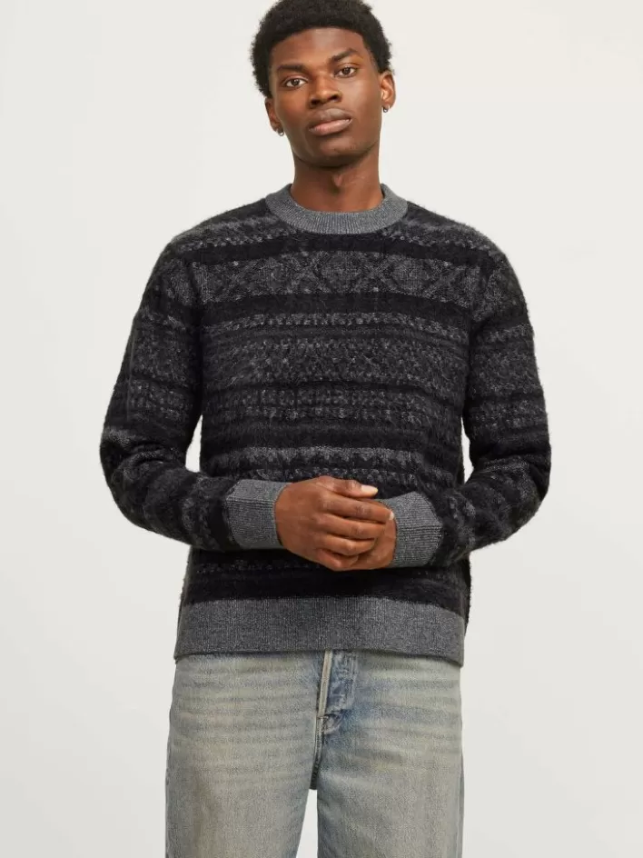 JACK & JONES Knitwear | All Over Print Knitted pullover