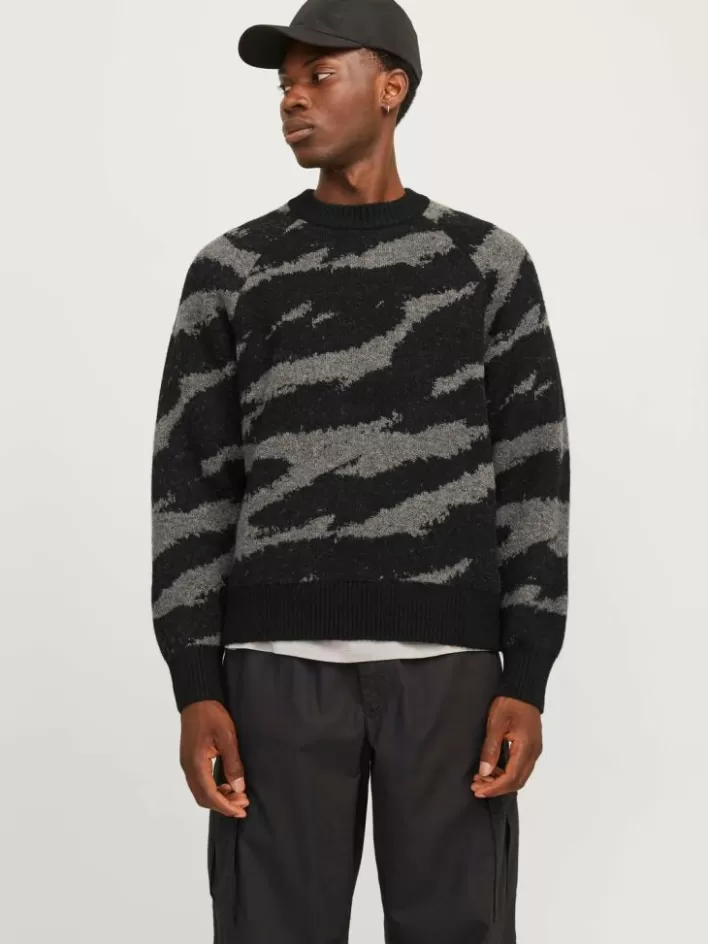 JACK & JONES Knitwear | All Over Print Knitted pullover