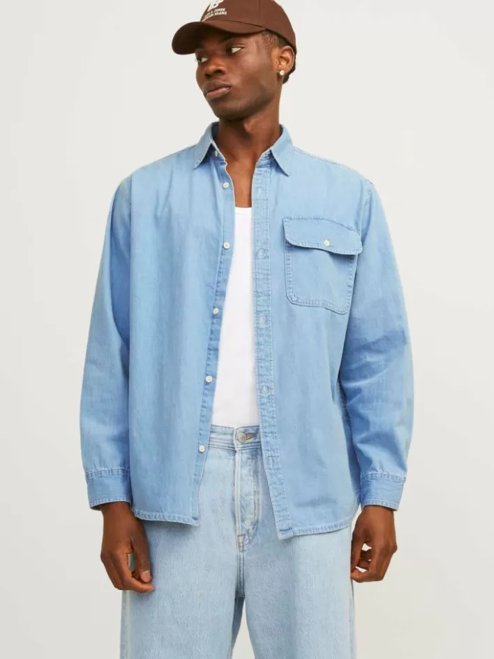 JACK & JONES Shirts | Denim Shirts | Boxy fit Denim Shirt