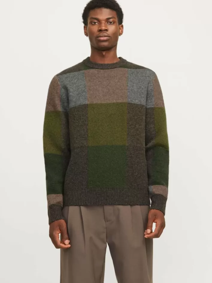 JACK & JONES Knitwear | Checked Knitted pullover