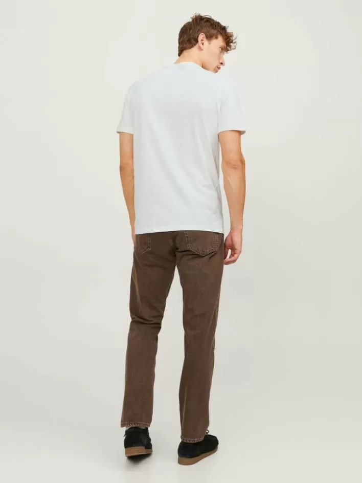 JACK & JONES T-shirts | Melange Split Neck T-shirt