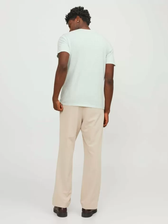 JACK & JONES T-shirts | Melange Split Neck T-shirt