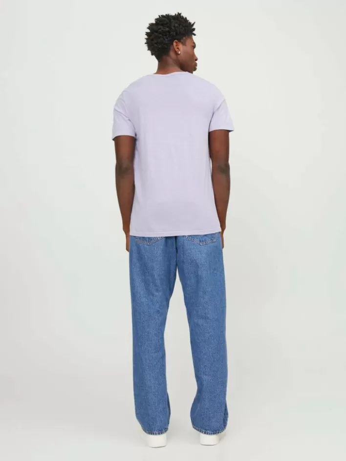 JACK & JONES T-shirts | Melange Split Neck T-shirt