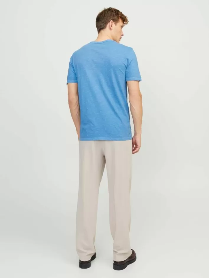 JACK & JONES T-shirts | Melange Split Neck T-shirt