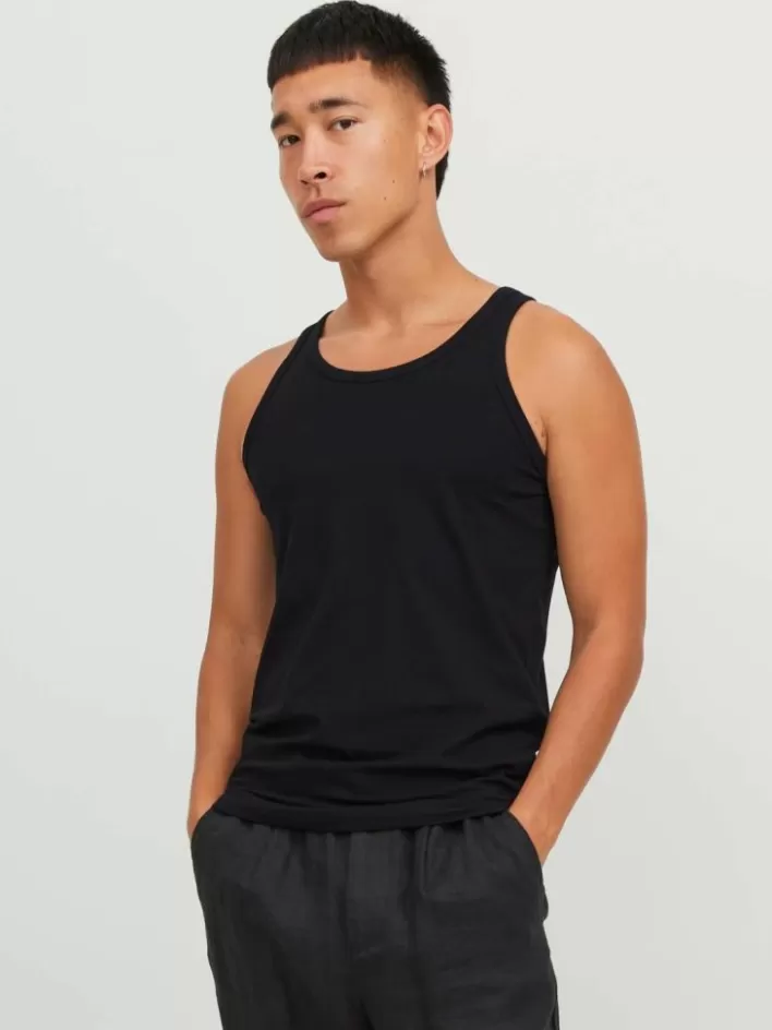 JACK & JONES T-shirts | Underwear | 2-pack Plain Round neck Tank top