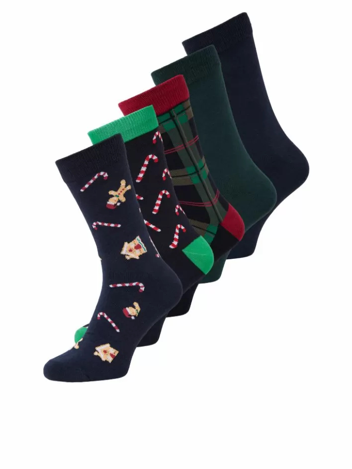 JACK & JONES Multipacks | 5-pack x-mas socks