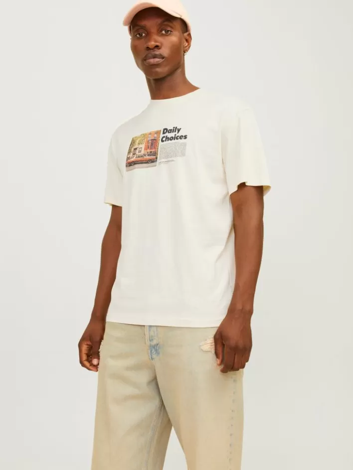 JACK & JONES T-shirts | Photo printed Crew neck T-shirt
