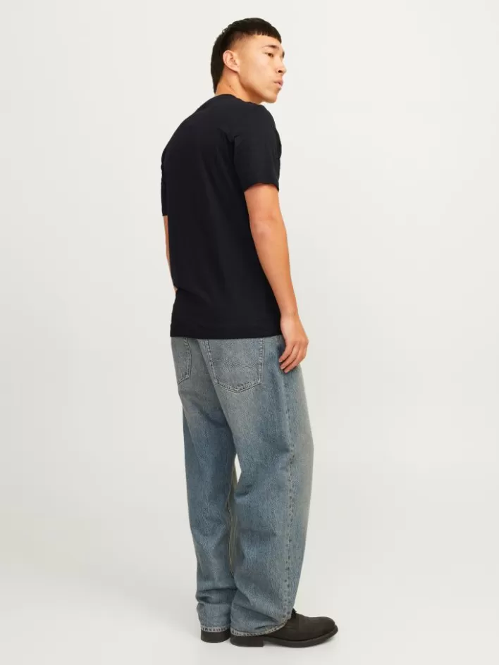 JACK & JONES T-shirts | Plain China Collar T-shirt