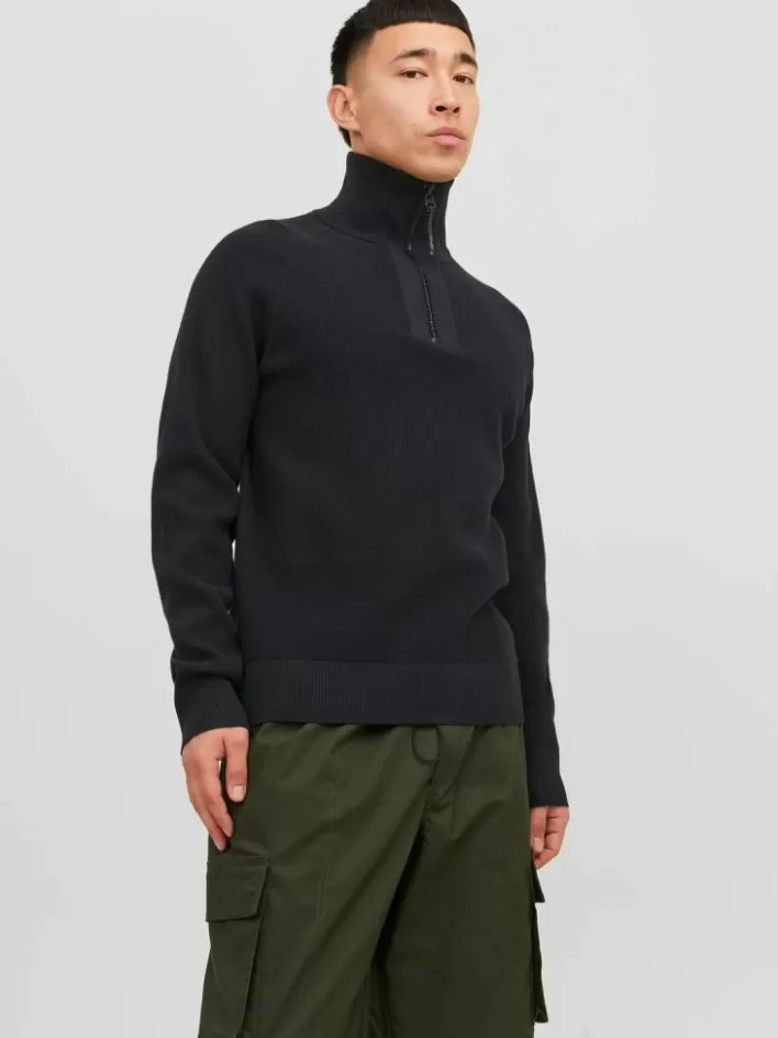 JACK & JONES Knitwear | Plain Quarter zip