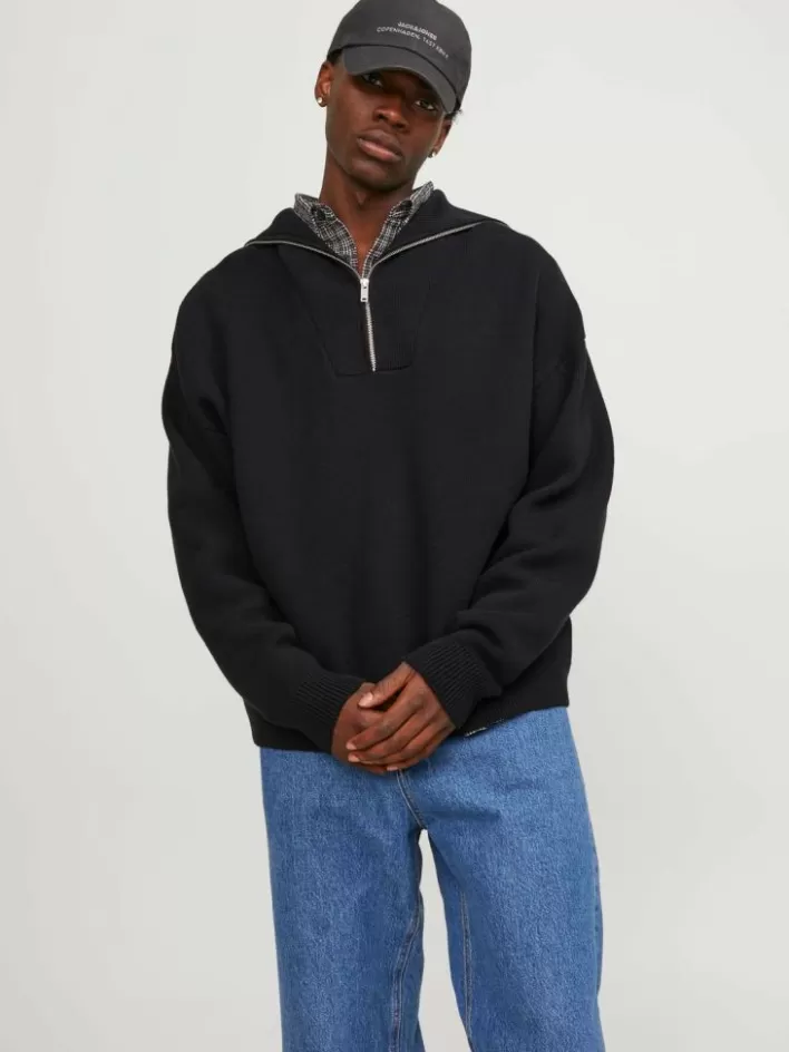 JACK & JONES Knitwear | Plain Quarter zip