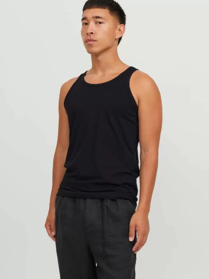 JACK & JONES T-shirts | Underwear | Plain Round neck Tank top