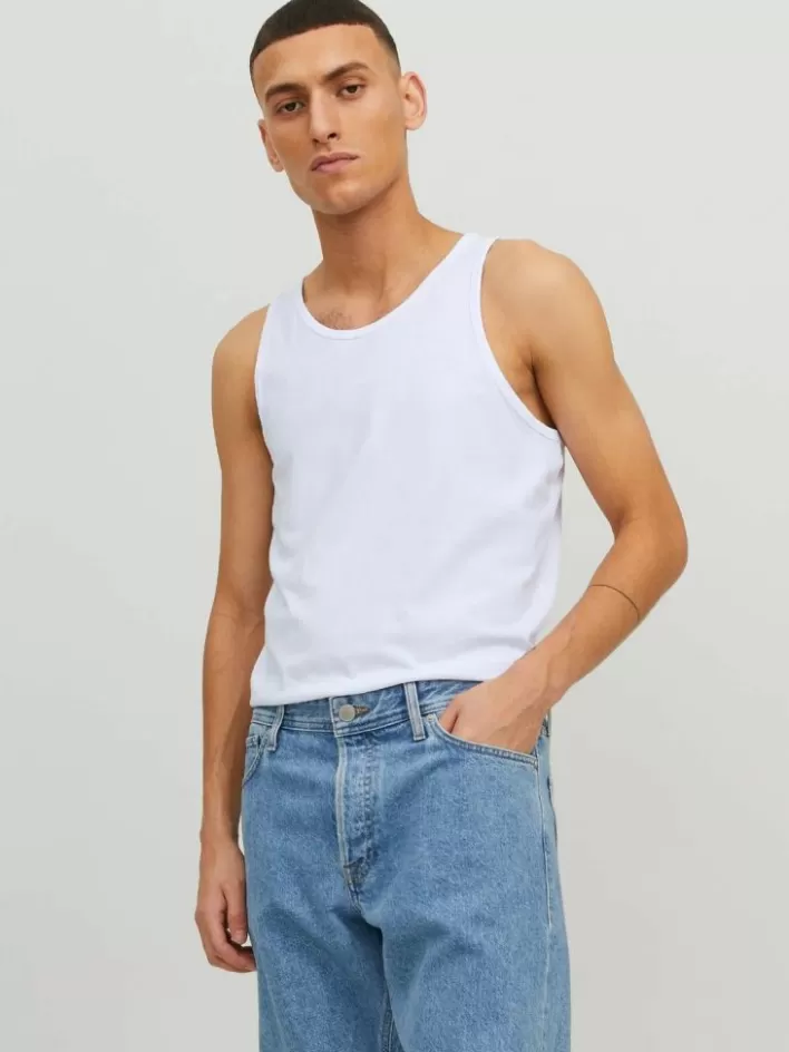 JACK & JONES T-shirts | Underwear | Plain Round neck Tank top