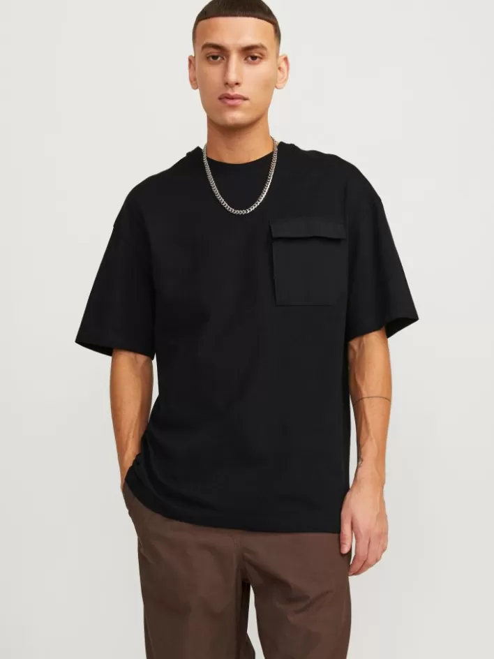 JACK & JONES T-shirts | Plain Round neck T-shirt