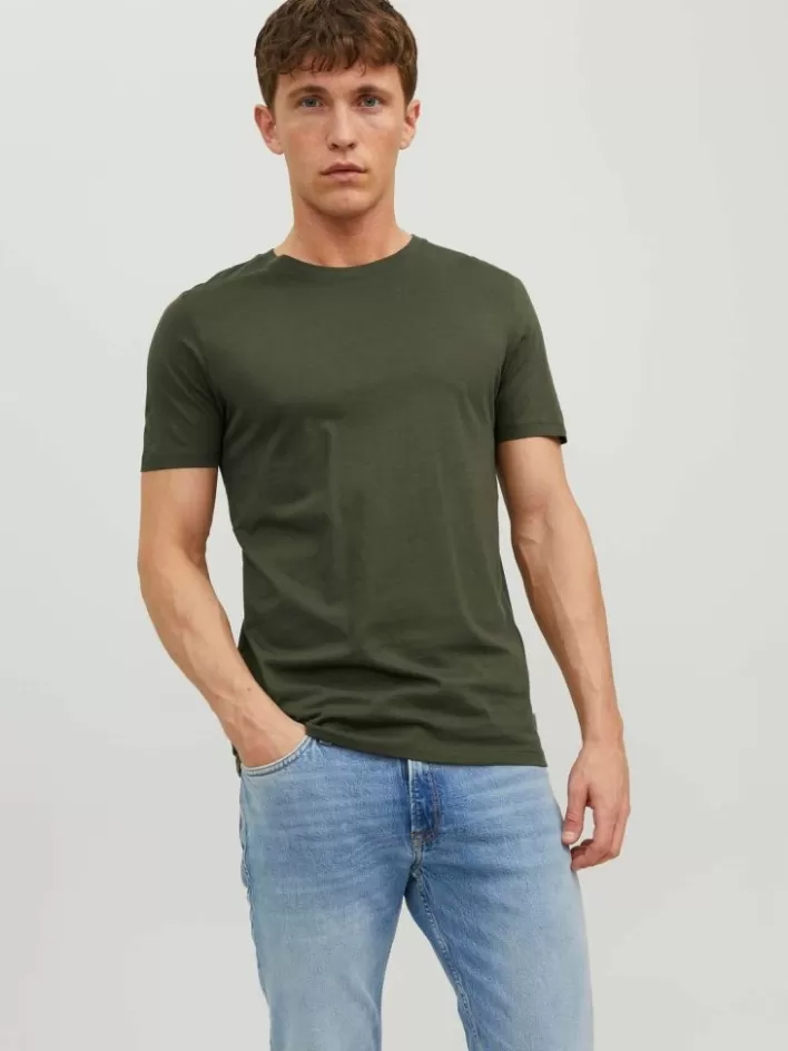 JACK & JONES T-shirts | Plain Round neck T-shirt