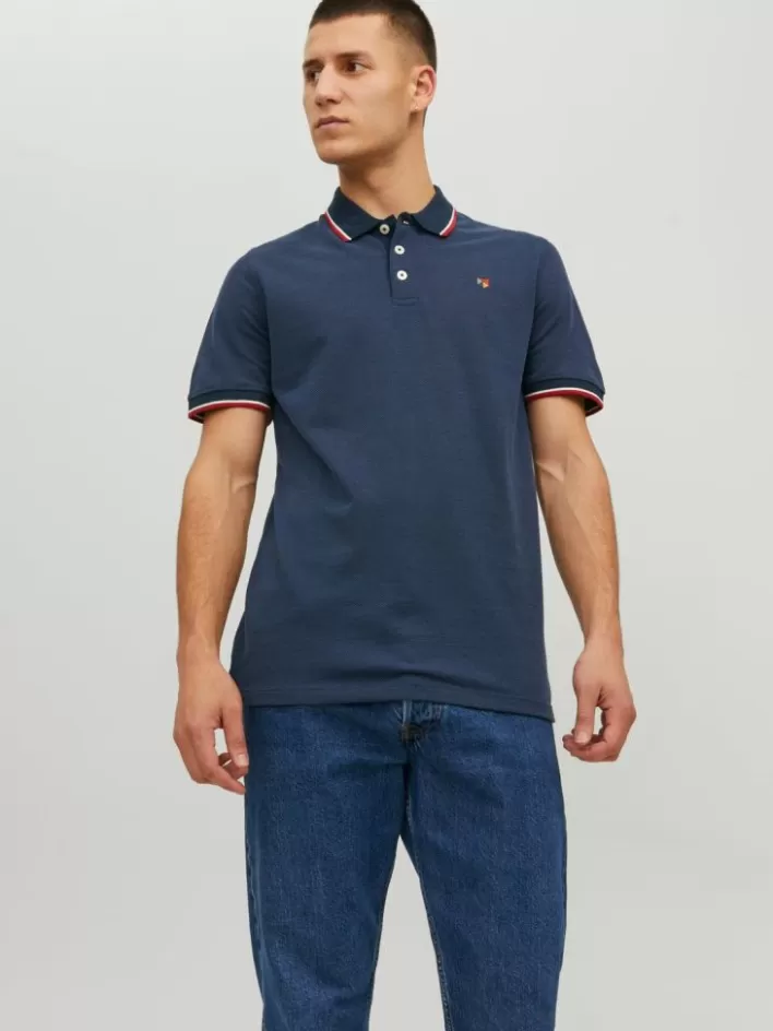 JACK & JONES T-shirts | Plain Shirt collar Polo