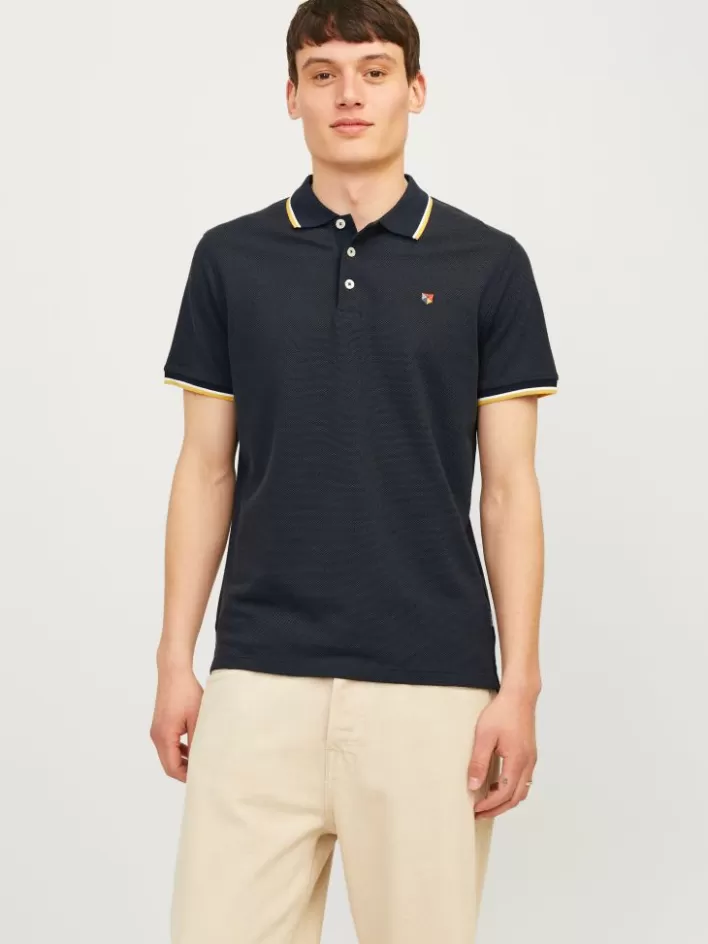JACK & JONES T-shirts | Plain Shirt collar Polo