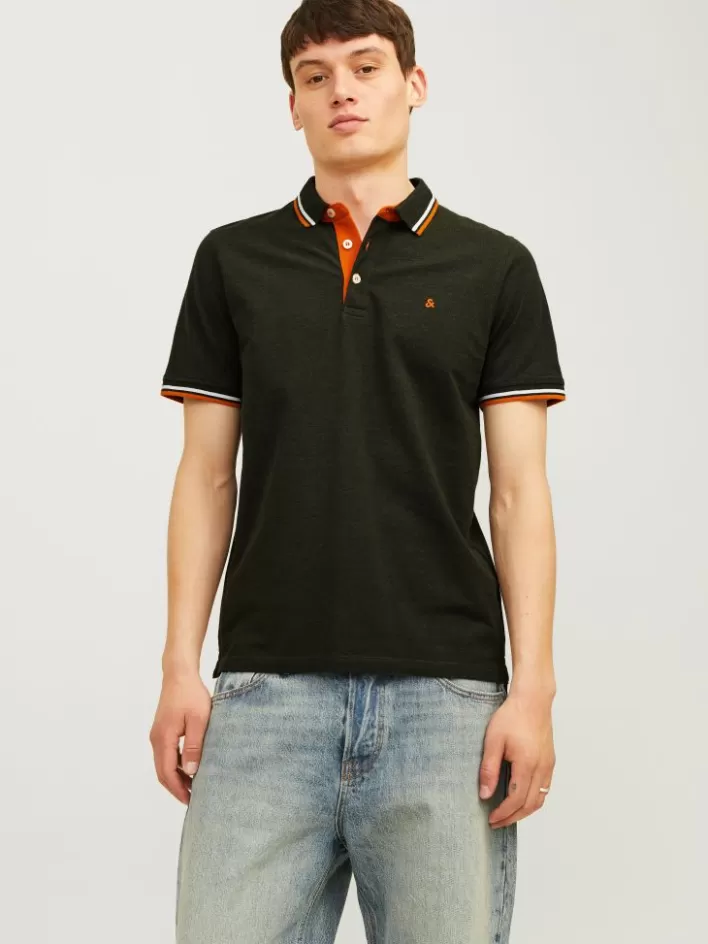 JACK & JONES T-shirts | Plain Shirt collar Polo