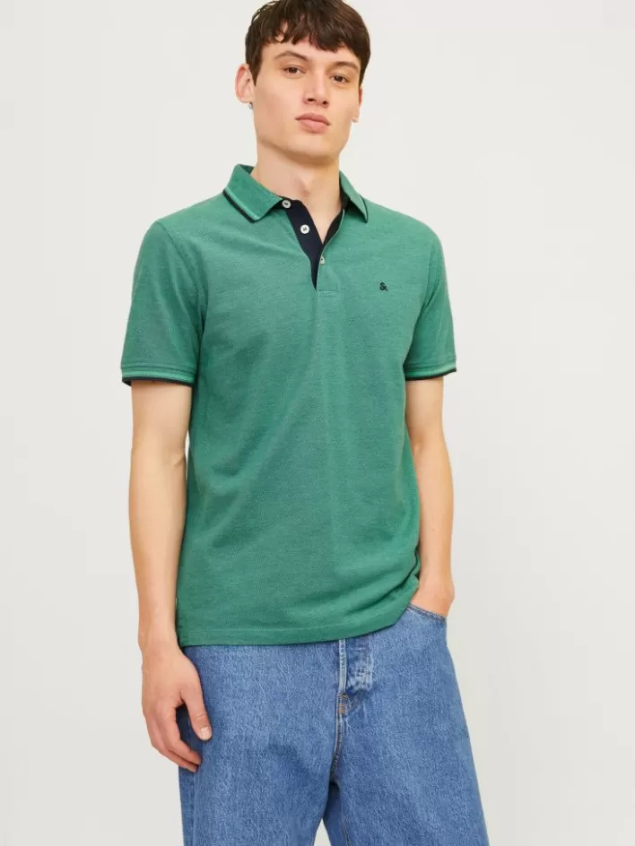 JACK & JONES T-shirts | Plain Shirt collar Polo