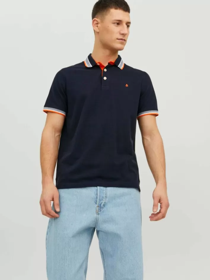 JACK & JONES T-shirts | Plain Shirt collar Polo