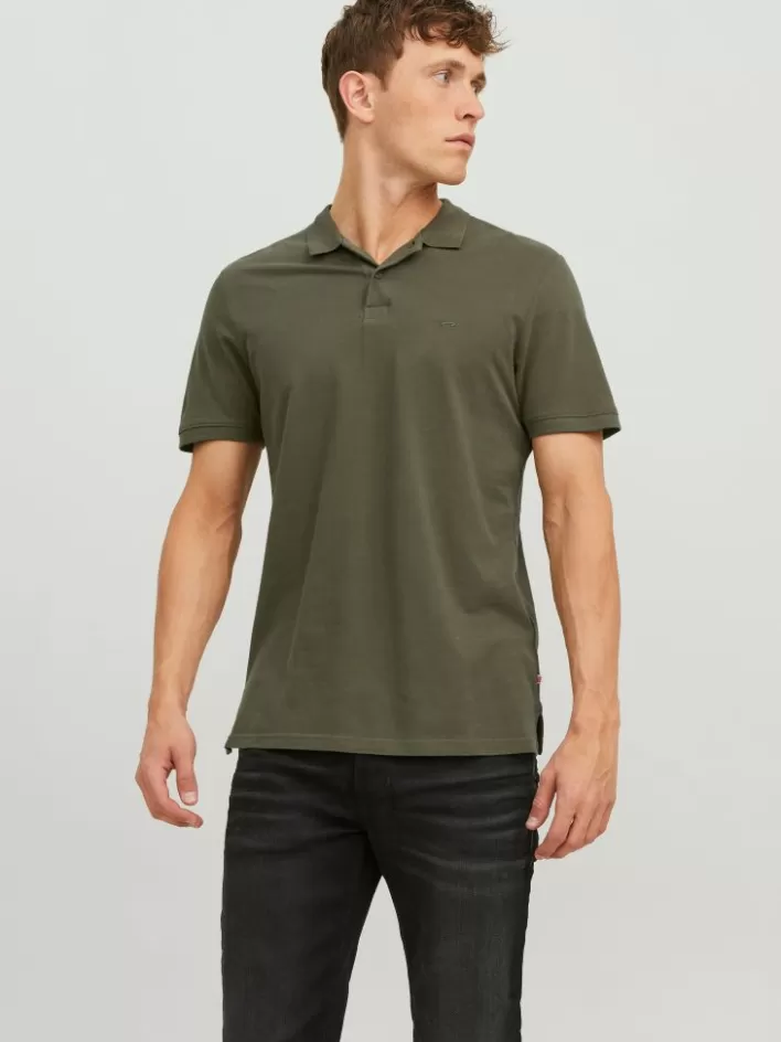 JACK & JONES T-shirts | Plain Shirt collar Polo