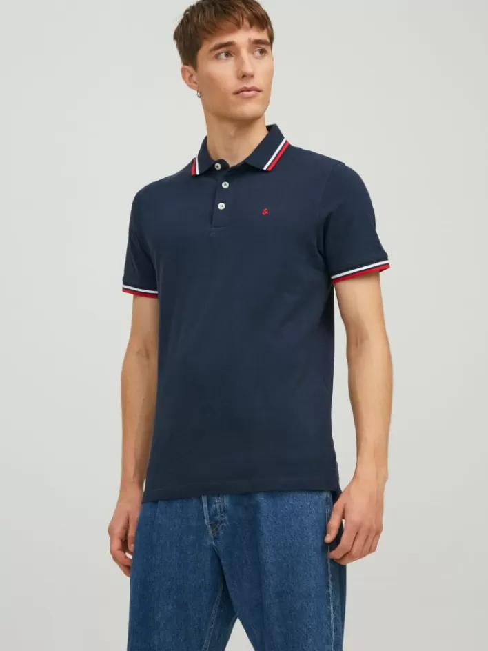 JACK & JONES T-shirts | Plain Shirt collar Polo