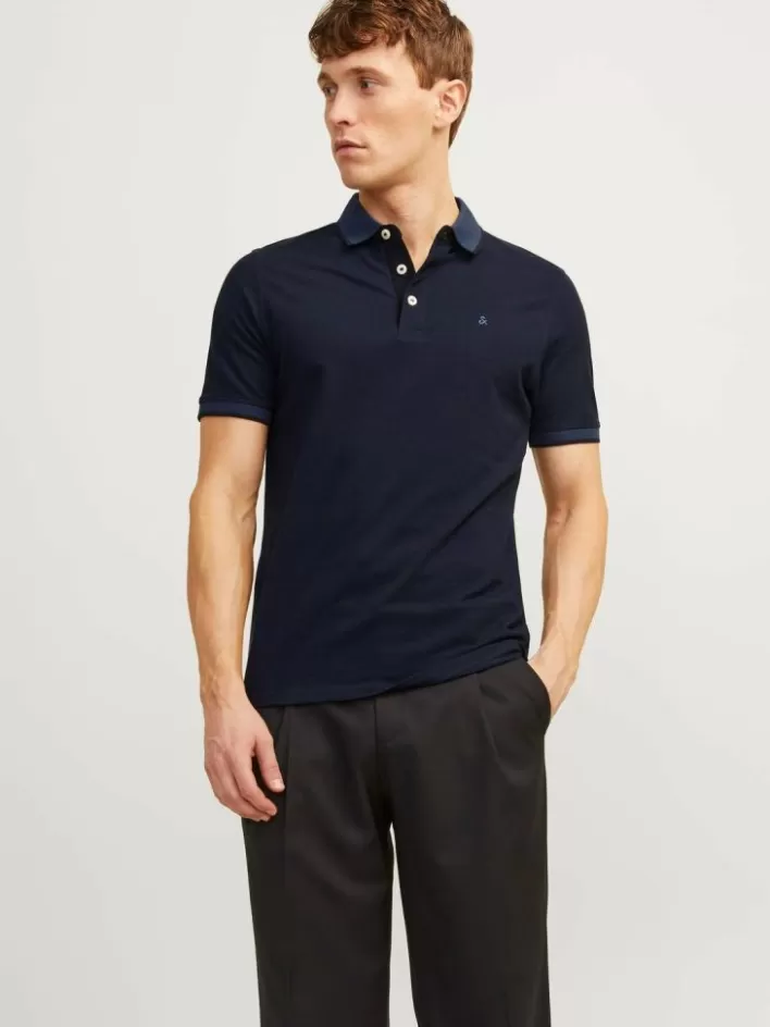 JACK & JONES T-shirts | Plain Shirt collar Polo
