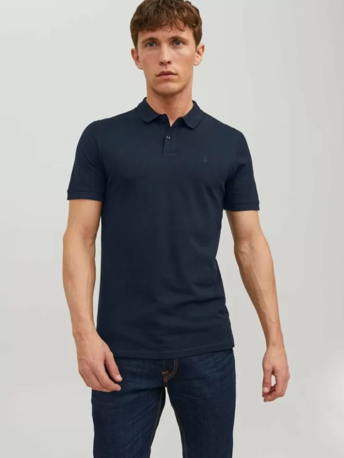 JACK & JONES T-shirts | Plain Shirt collar Polo