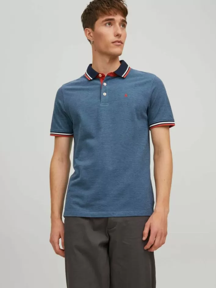 JACK & JONES T-shirts | Plain Shirt collar Polo