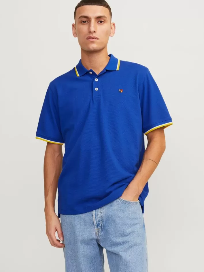 JACK & JONES T-shirts | Plain Shirt collar Polo