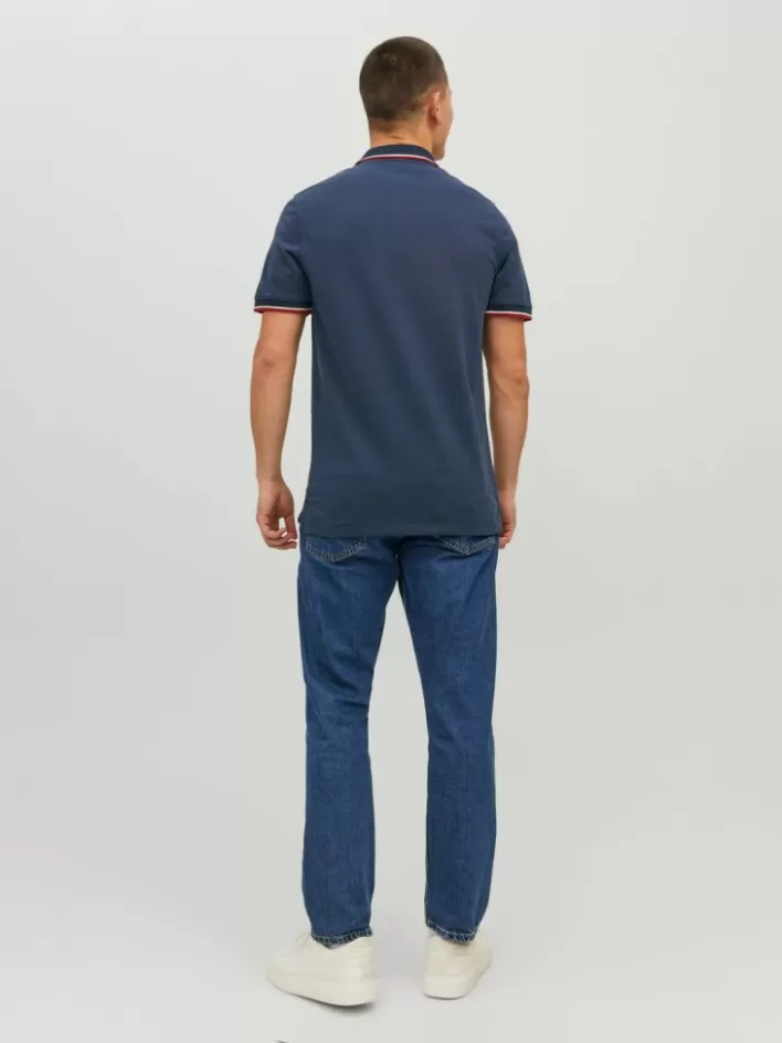 JACK & JONES T-shirts | Plain Shirt collar Polo