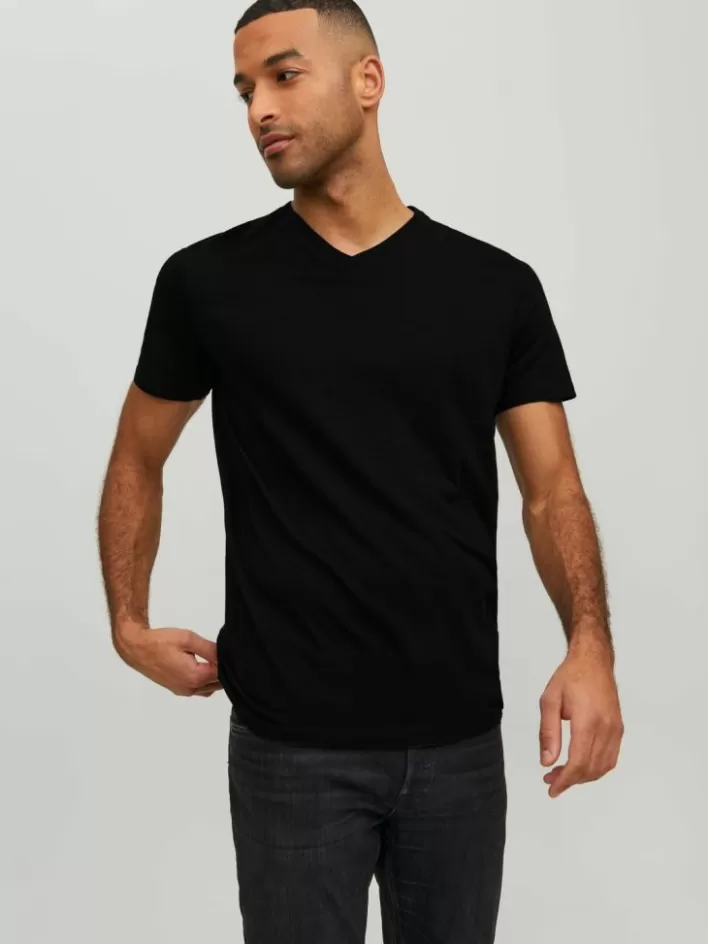 JACK & JONES T-shirts | Plain V-Neck T-shirt