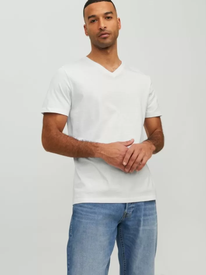 JACK & JONES T-shirts | Plain V-Neck T-shirt
