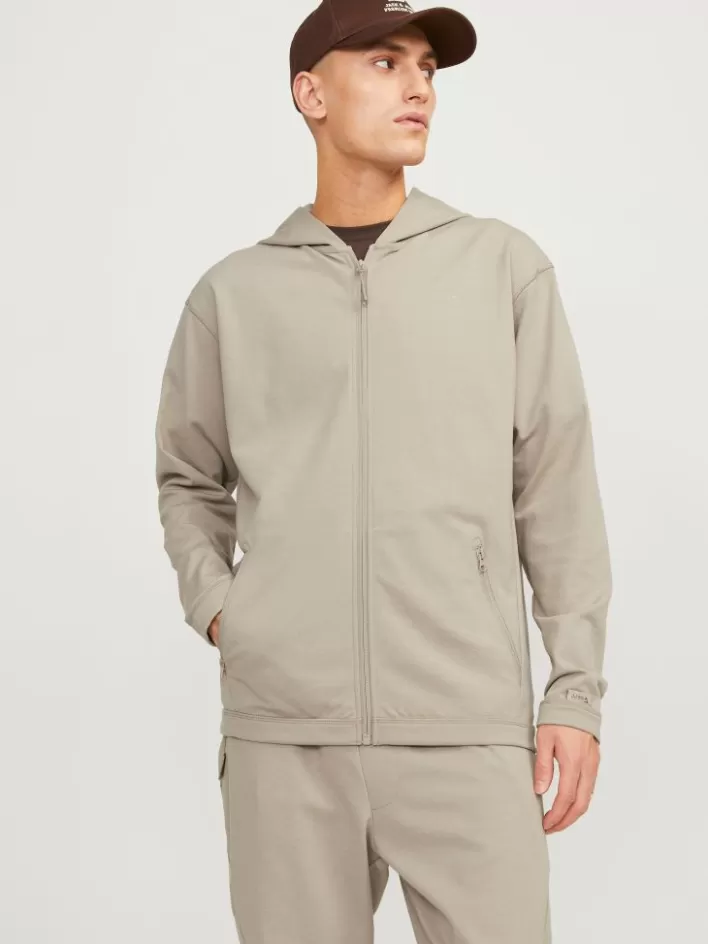 JACK & JONES Sweatshirts | Plain Zip Hoodie
