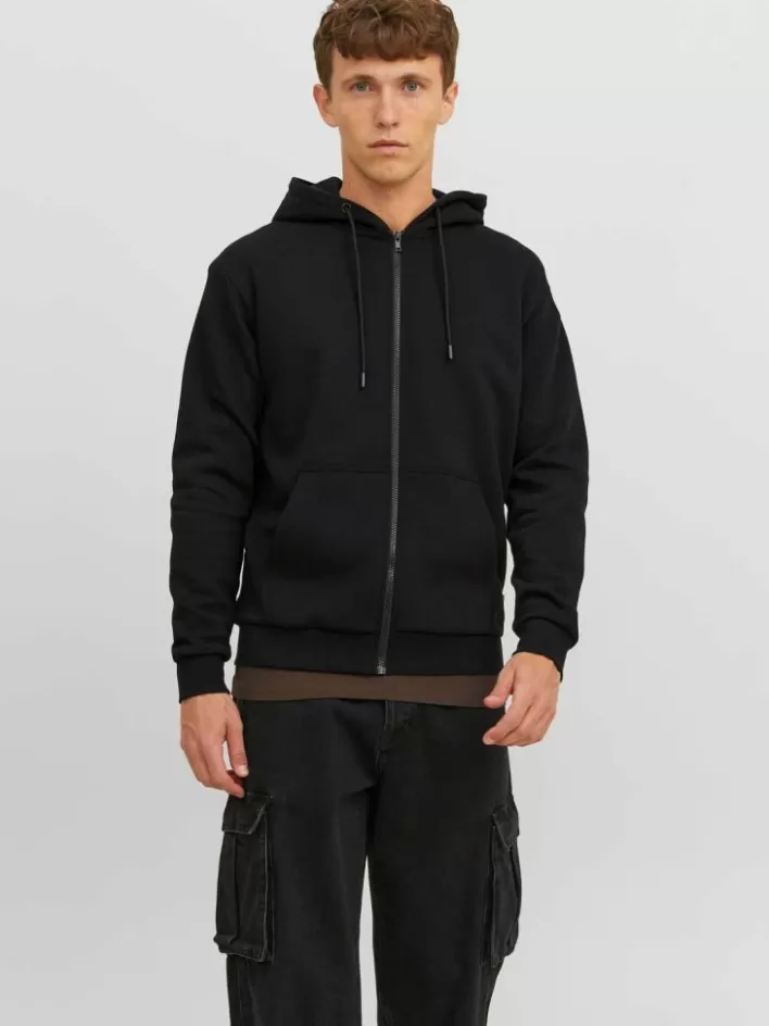 JACK & JONES Sweatshirts | Plain Zip Hoodie