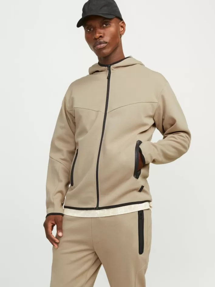 JACK & JONES Sweatshirts | Plain Zip Hoodie