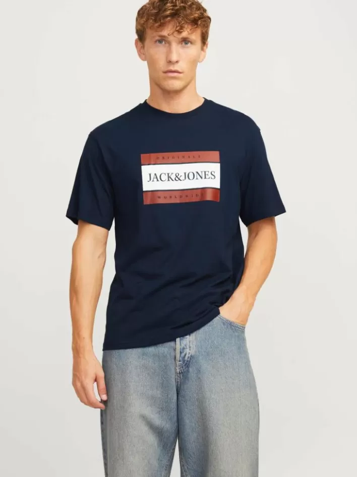 JACK & JONES T-shirts | Printed Crew neck T-shirt