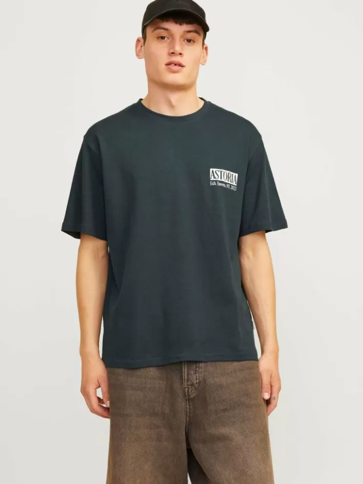 JACK & JONES T-shirts | Printed Crew neck T-shirt