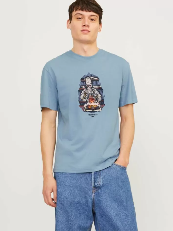 JACK & JONES T-shirts | Printed Crew neck T-shirt