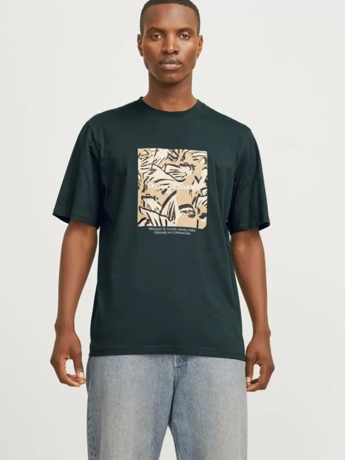 JACK & JONES T-shirts | Printed Crew neck T-shirt