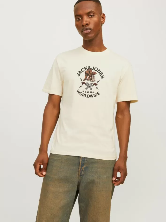 JACK & JONES T-shirts | Printed Crew neck T-shirt