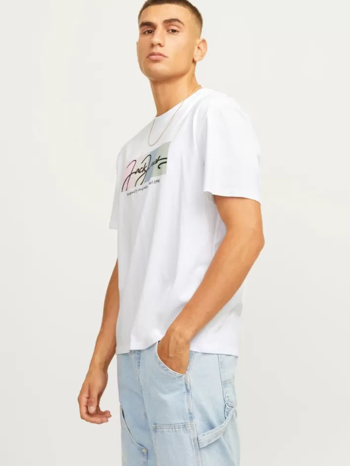 JACK & JONES T-shirts | Printed Crew neck T-shirt