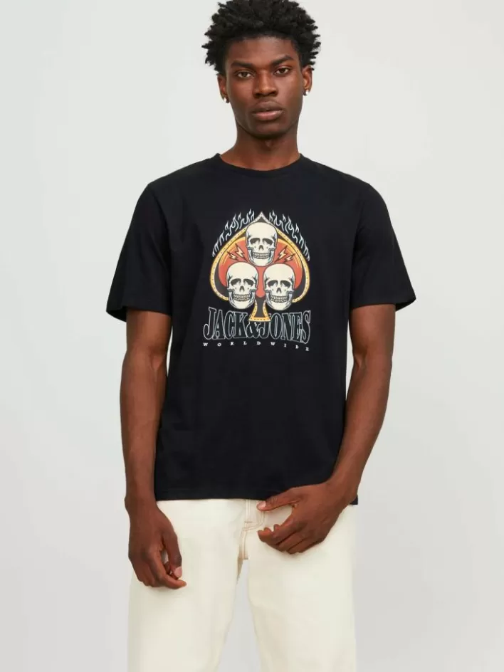 JACK & JONES T-shirts | Printed Crew neck T-shirt