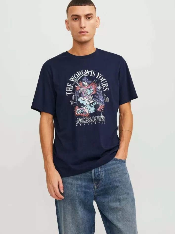 JACK & JONES T-shirts | Printed Crew neck T-shirt