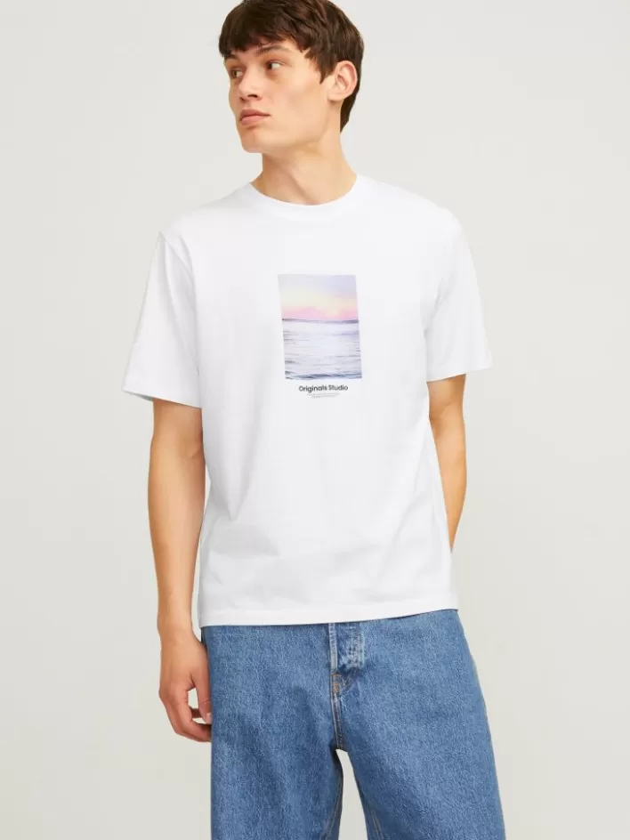 JACK & JONES T-shirts | Printed Crew neck T-shirt