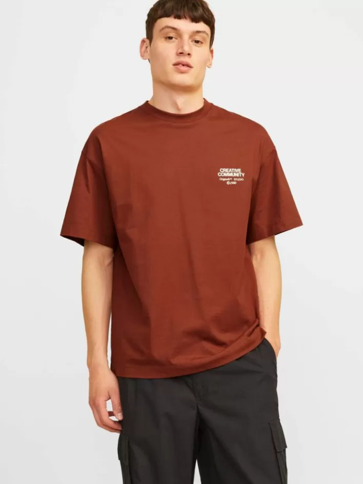 JACK & JONES T-shirts | Printed Crew neck T-shirt