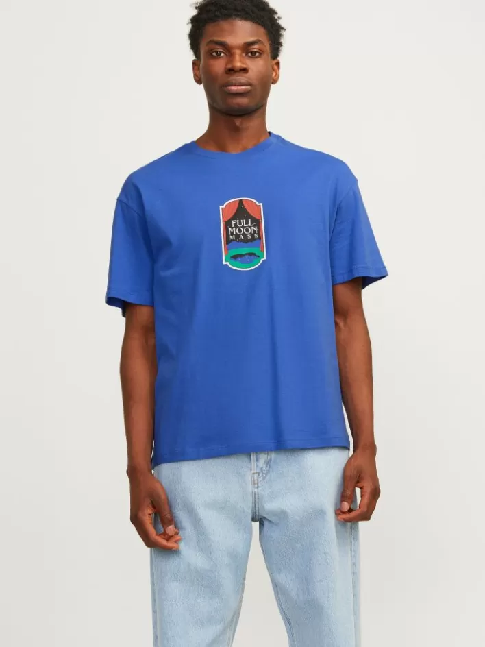 JACK & JONES T-shirts | Printed Crew neck T-shirt